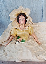 Composition Flapper Bed Doll